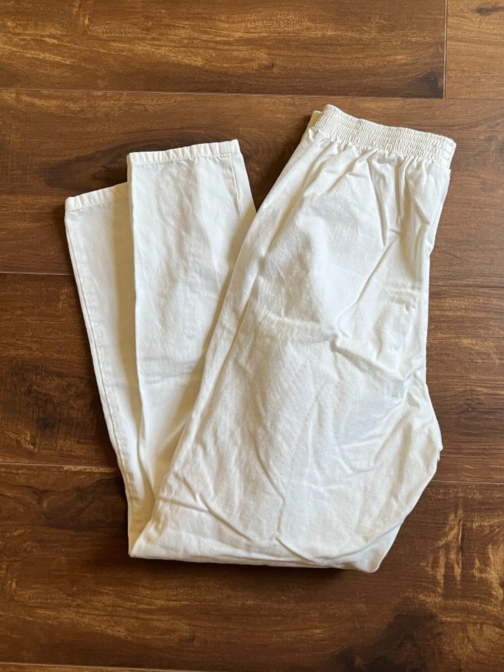 Cascade Blues white cotton pants workwear chore prairie cottage coastal nautical